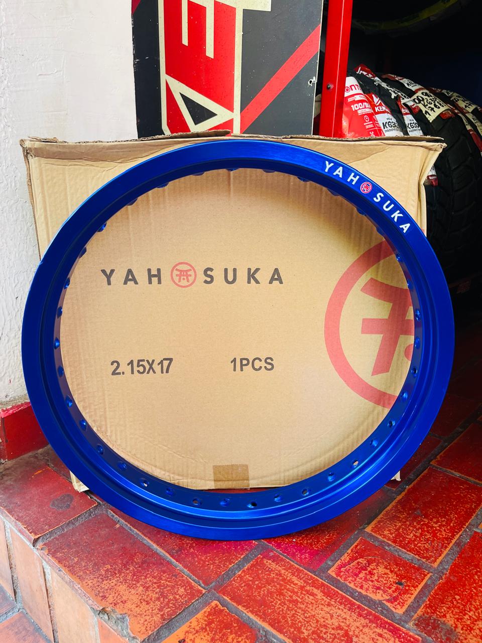 Aro de Rin Aluminio Aerodinámico 2.15 x 17 - Azul Anodizado
