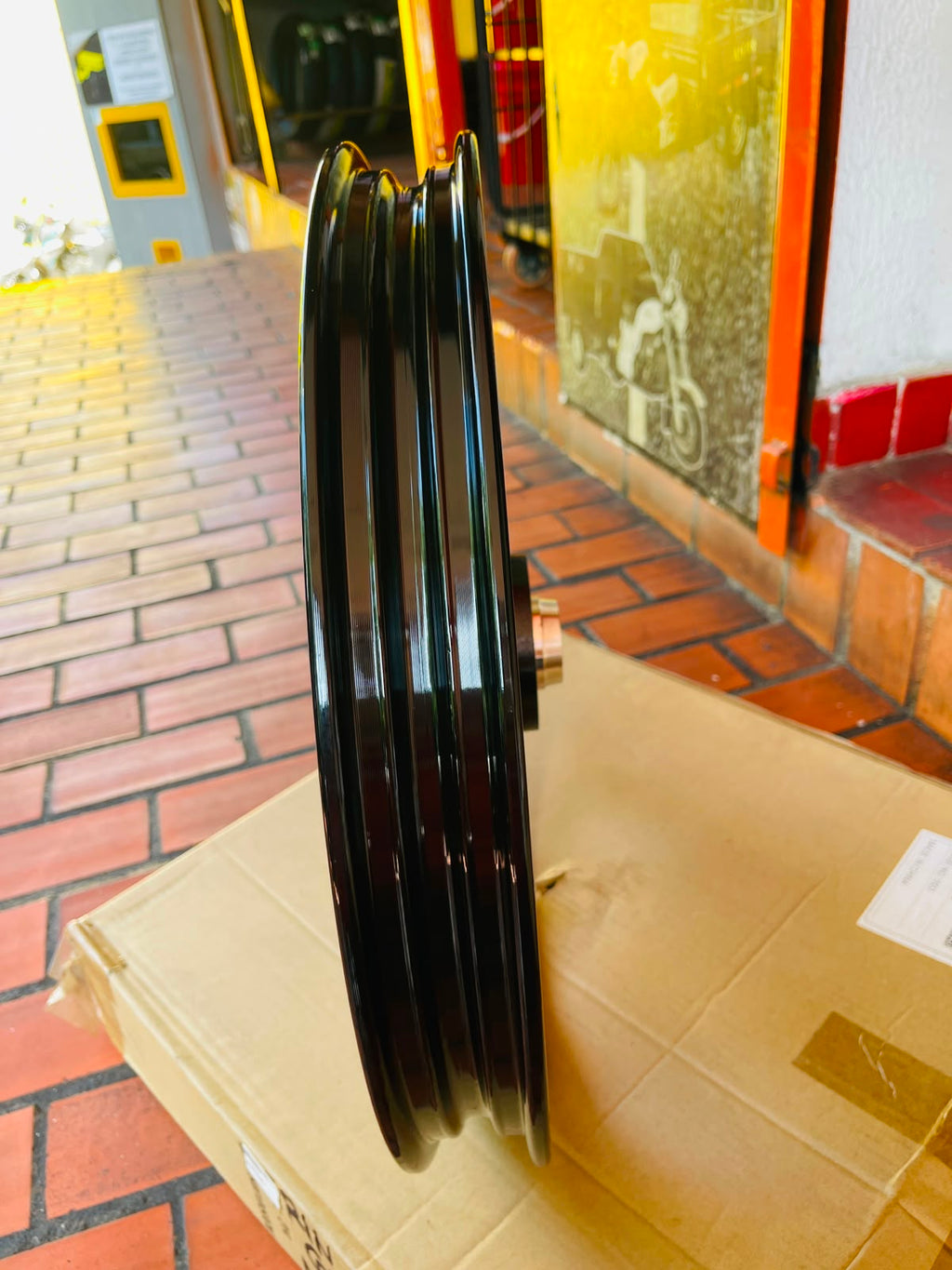 Rin Delantero de Aspas Suzuki GS 125 - Negro Brillante