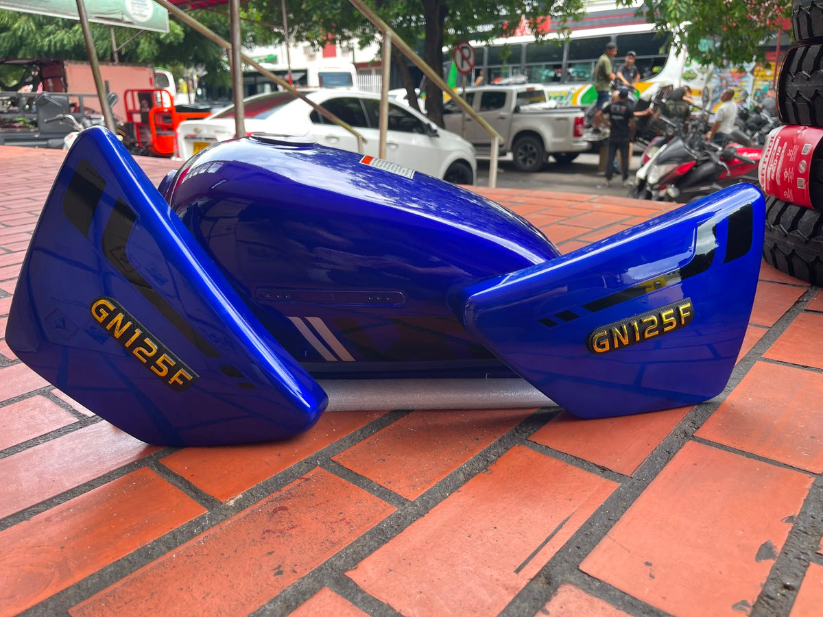 Tanque de Gasolina Suzuki GN 125 F - Azul (Con Calcomanías)