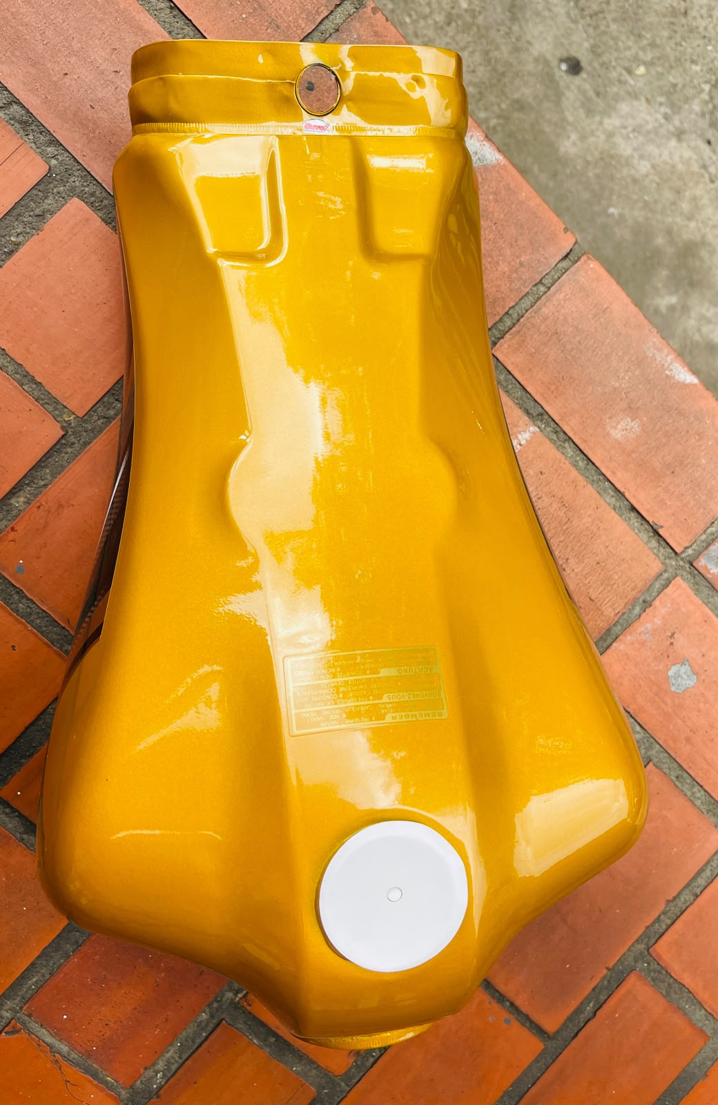 Tanque de Gasolina Yamaha DT 125 / DT 175 - Amarillo / Dorado