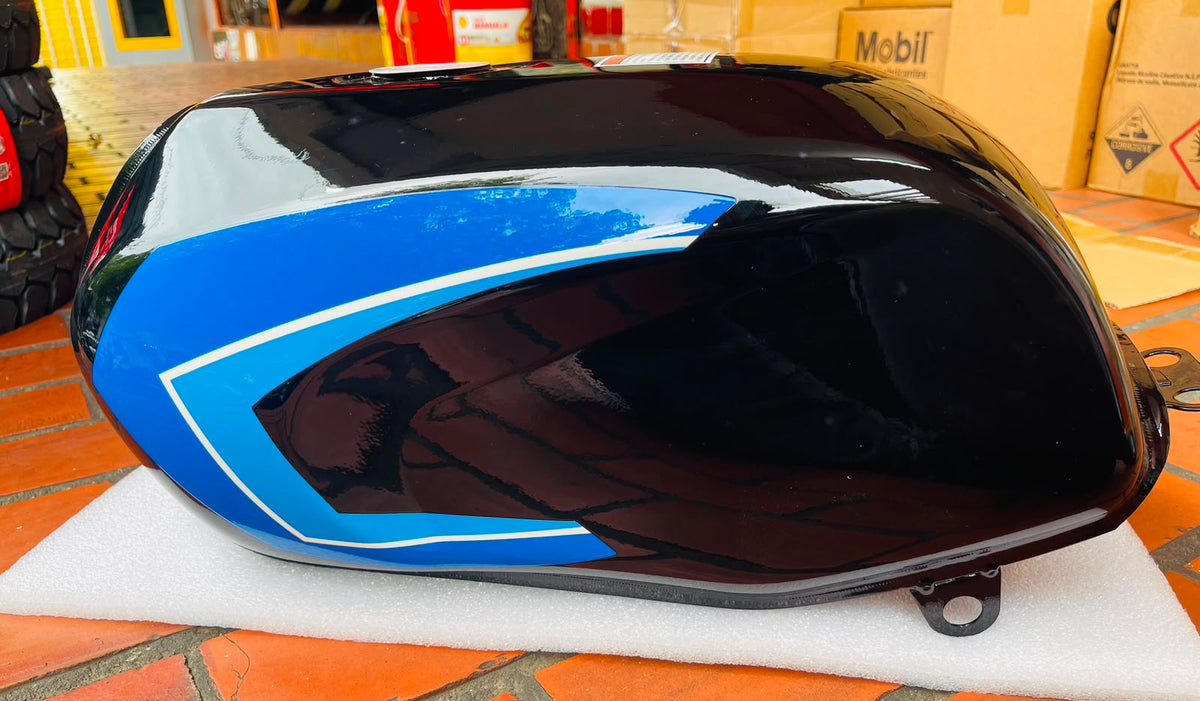 Tanque de Gasolina Bajaj Boxer CT 100 - Negro / Azul (Marca DFG)