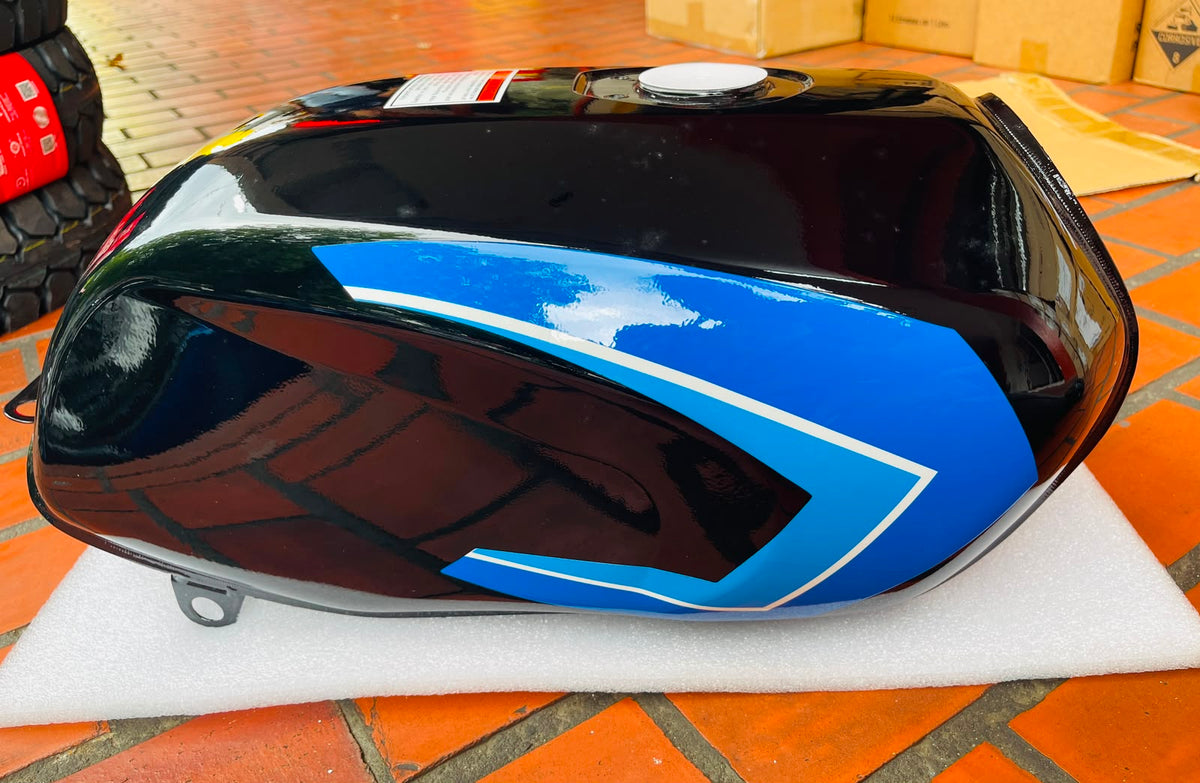 Tanque de Gasolina Bajaj Boxer CT 100 - Negro / Azul (Marca DFG)