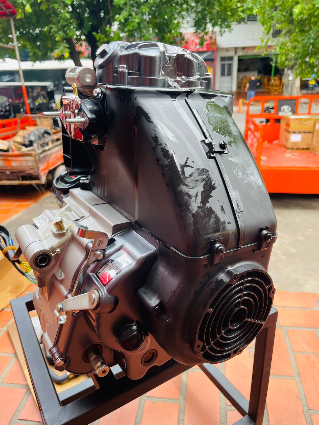 Motor Completo Original AKT 3W 200 (Refrigeración Forzada por Aire / Ventilador)