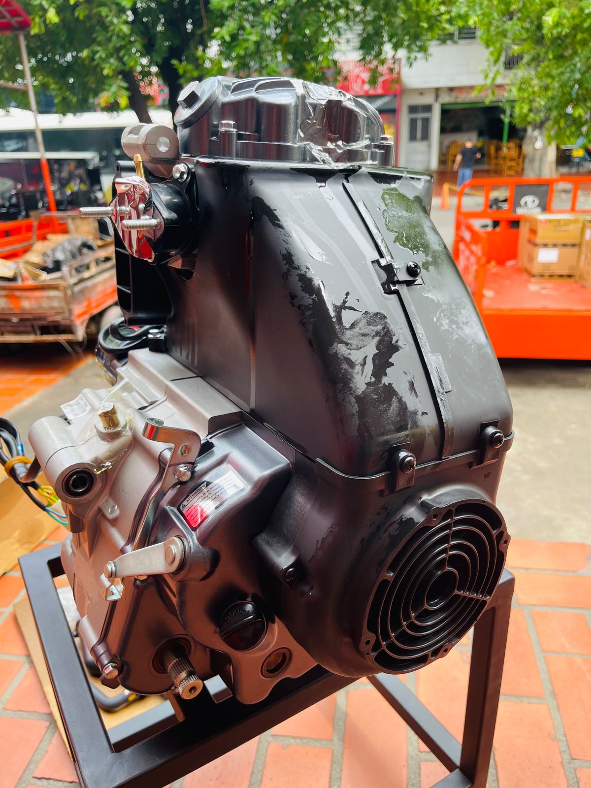 Motor Completo Original AKT 3W 200 (Refrigeración Forzada por Aire / Ventilador)