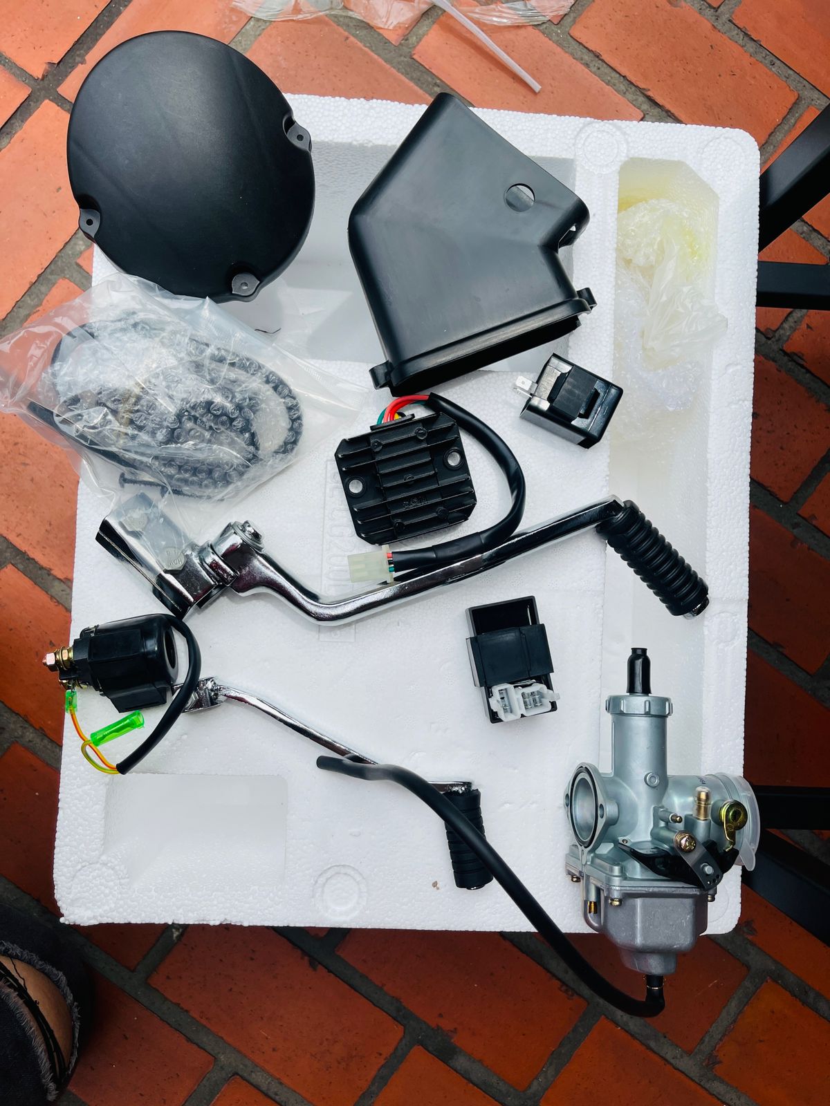Kit de Motor Completo 200cc Refrigeración Forzada (Aire/Ventilador) para Carguero Vaisand 200 (Marca GDM Racing)