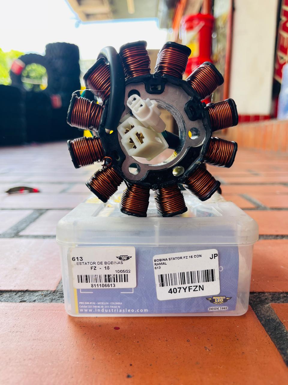 STATOR DE BOBINAS / EMBOBINADO TIPO ORIGINAL INDUSTRIAS LEO PARA YAMAHA FZ 16 / FZER 16