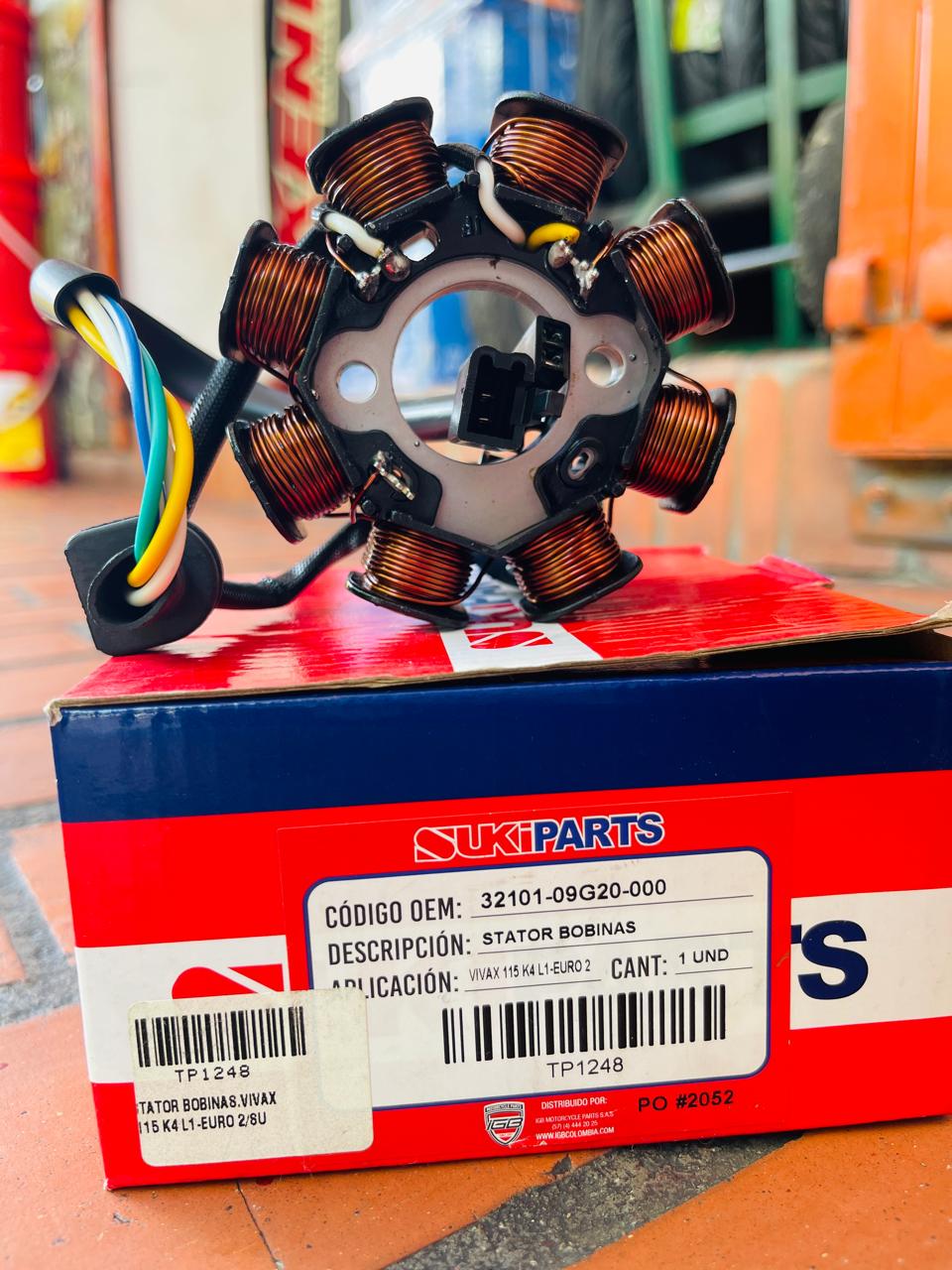 STATOR DE BOBINAS / EMBOBINADO TIPO ORIGINAL SUKIPARTS PARA SUZUKI VIVAX 115 K4 L1 EURO 2