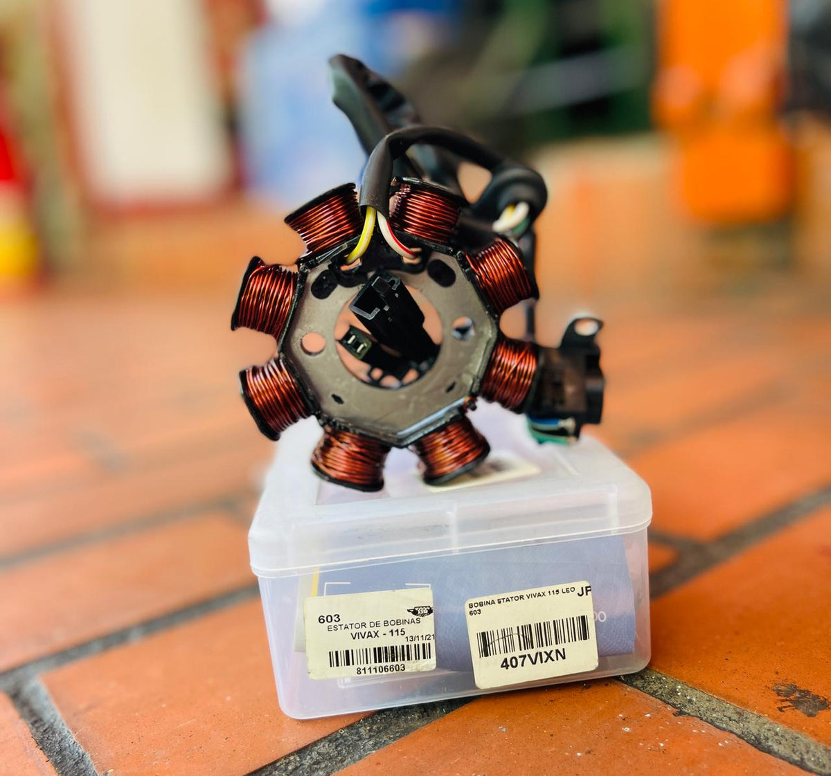 STATOR DE BOBINAS / EMBOBINADO TIPO ORIGINAL INDUSTRIAS LEO PARA SUZUKI VIVAX 115