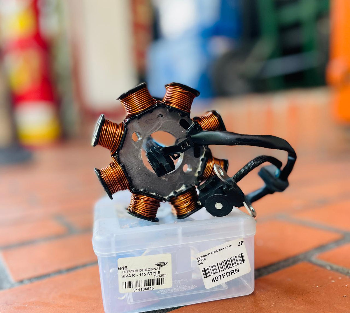 STATOR DE BOBINAS / EMBOBINADO TIPO ORIGINAL INDUSTRIAS LEO PARA SUZUKI VIVA R 115 / VIVA R COOL / STYLE
