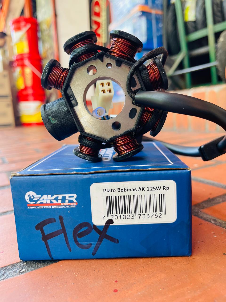 STATOR DE BOBINAS / PLATO DE BOBINAS TIPO ORIGINAL AKTR PARA AKT FLEX 125 / AK 125 W